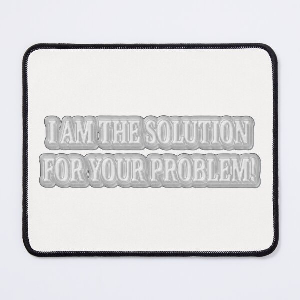 Item preview, Cute Artwork Design "I AM THE SOLUTION". Buy Now designed and sold by Health And Fitness Posts e-Store.