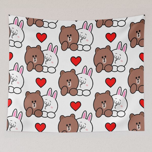 Item preview, Brown bear and Cony in love designed and sold by Rudi Witte.