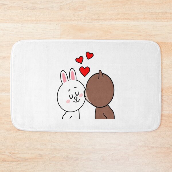 Item preview, Brown Bear Cony Bunny Rabbit The Kiss designed and sold by Rudi Witte.