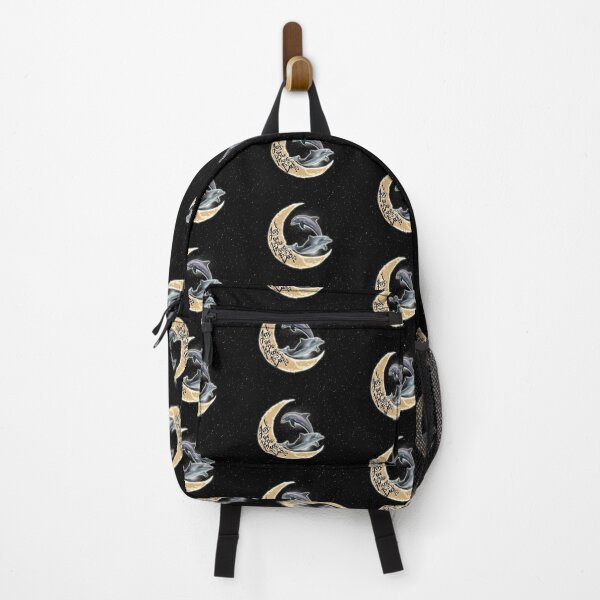 Item preview, Dolphin Love You To The Moon Black designed and sold by VannaShanha.