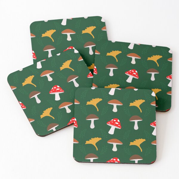 Item preview, Red, Brown, Yellow Wild Mushrooms Seamless Pattern designed and sold by silviaol.