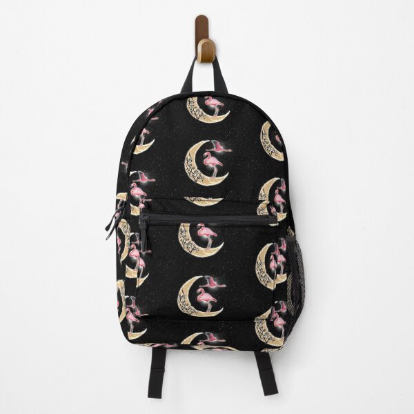 Item preview, Flamingo Love You To The Moon Black designed and sold by VannaShanha.