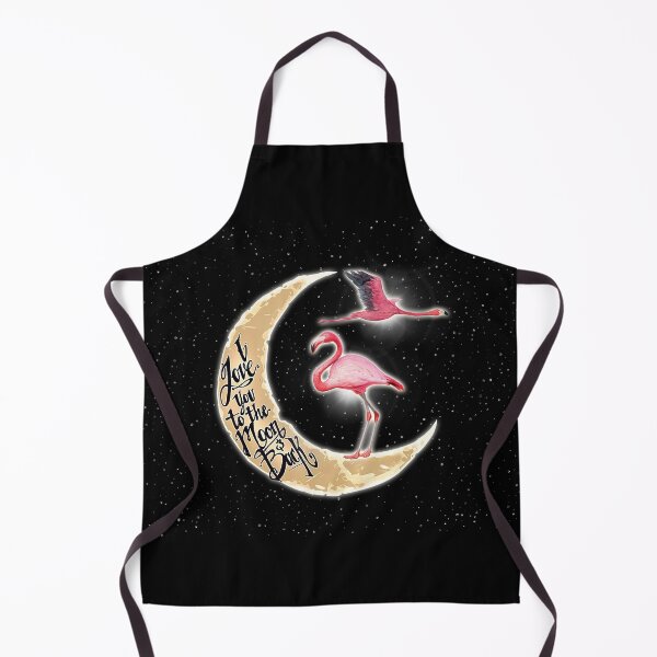 Item preview, Flamingo Love You To The Moon Black designed and sold by VannaShanha.