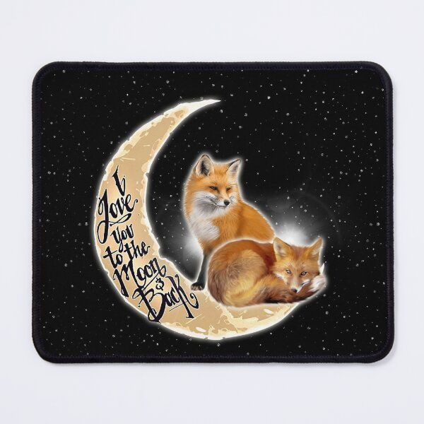 Item preview, Fox Love You To The Moon Black designed and sold by VannaShanha.