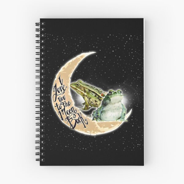 Item preview, Frog Love You To The Moon Black designed and sold by VannaShanha.