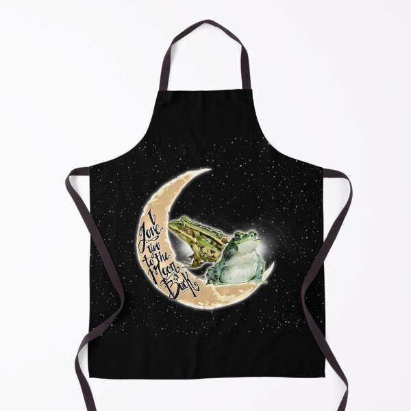 Item preview, Frog Love You To The Moon Black designed and sold by VannaShanha.