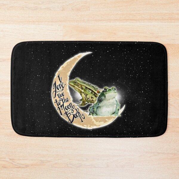 Item preview, Frog Love You To The Moon Black designed and sold by VannaShanha.
