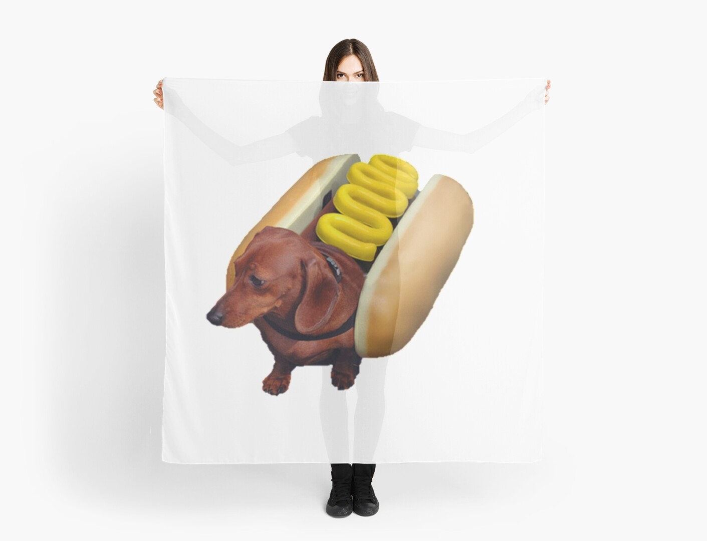 hot dog scarf