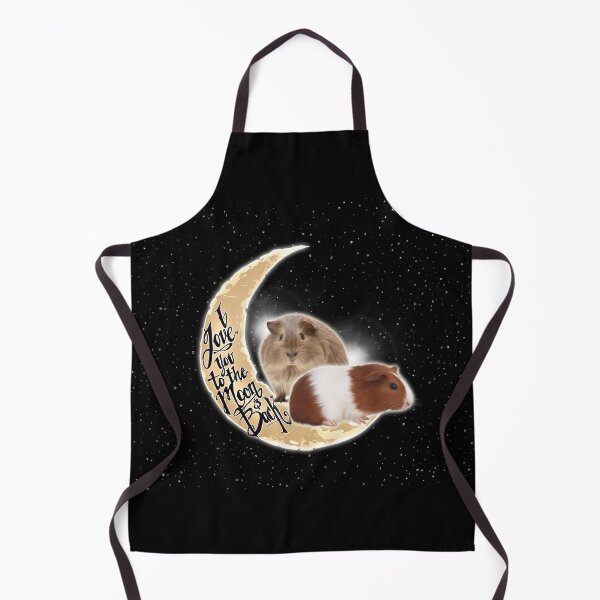 Item preview, Guinea Pig Love You To The Moon Black designed and sold by VannaShanha.