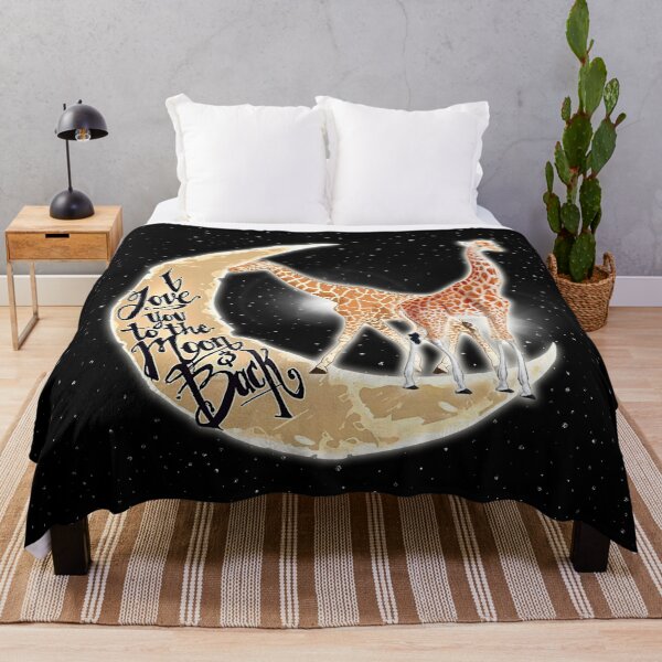 Item preview, Giraffe Love You To The Moon Black designed and sold by VannaShanha.