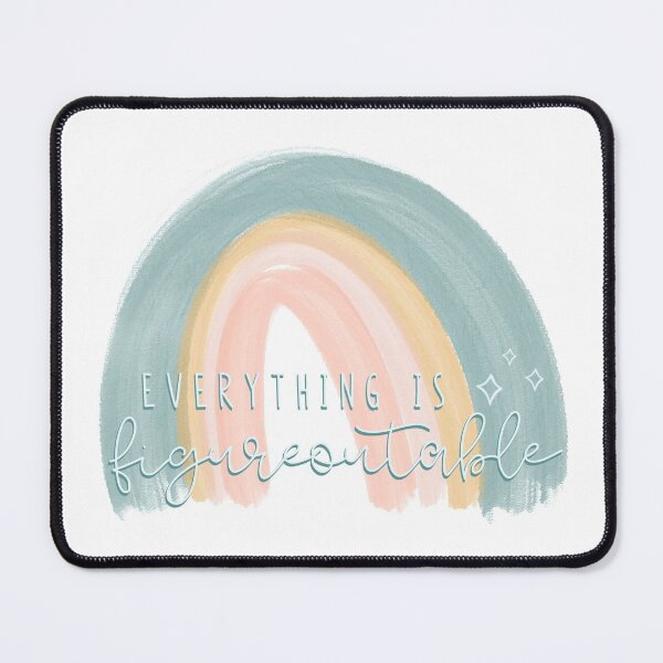 Item preview, everything is figureoutable rainbow designed and sold by Mint & Magnolia Design.