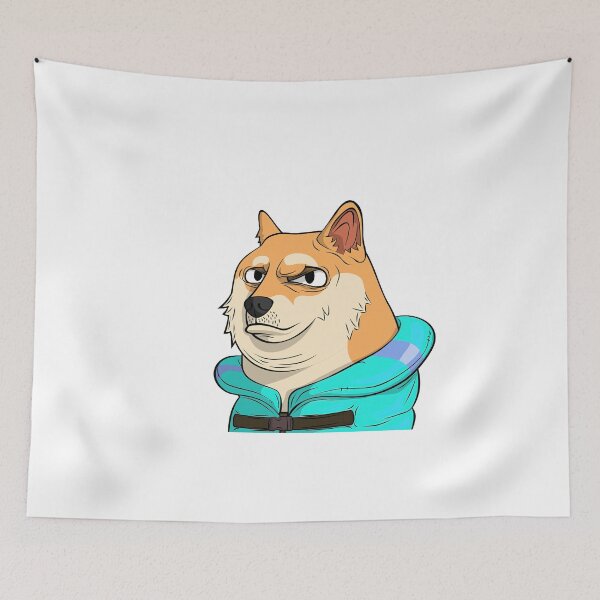 Item preview, doggy#5587 Comic Dog  Dogecoin   designed and sold by PetTotem.