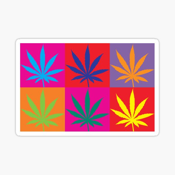 Marijuana Abstract Sticker