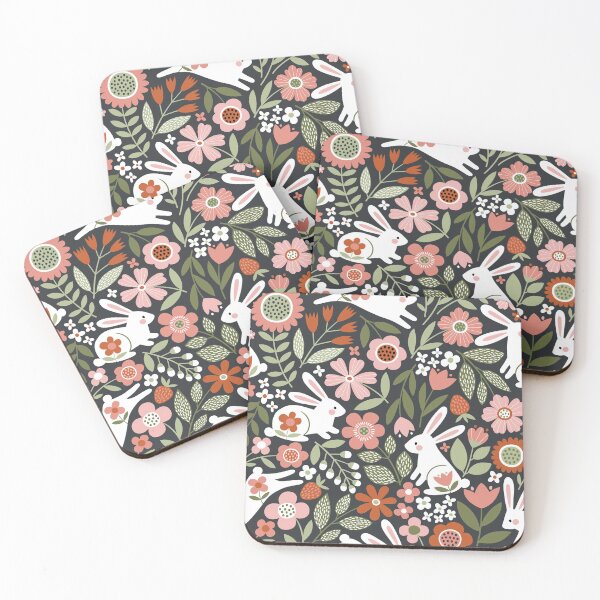 Item preview, Rabbits Floral  designed and sold by VannaShanha.