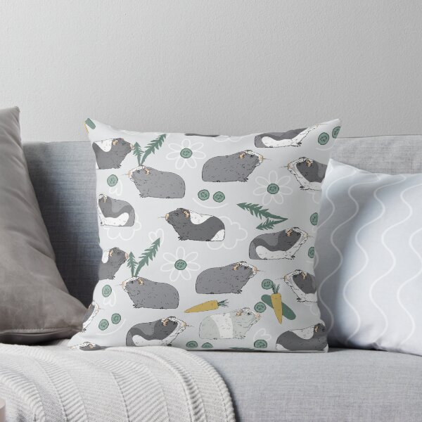 Item preview, Guinea Pigs With Cucumber Carrot On Grey designed and sold by VannaShanha.