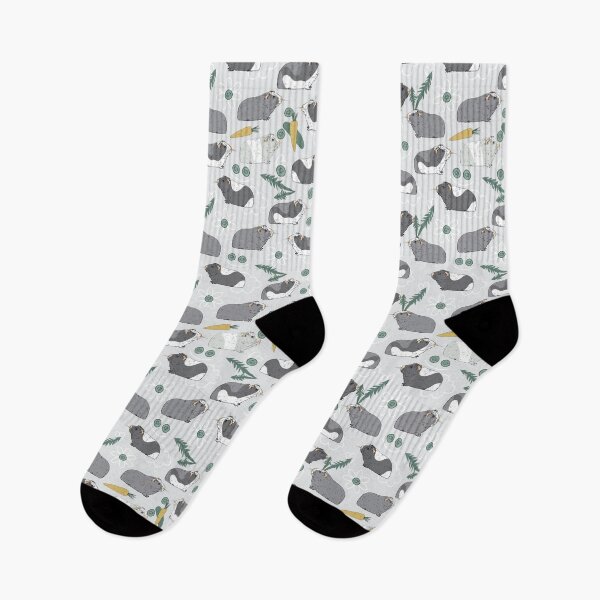 Item preview, Guinea Pigs With Cucumber Carrot On Grey designed and sold by VannaShanha.