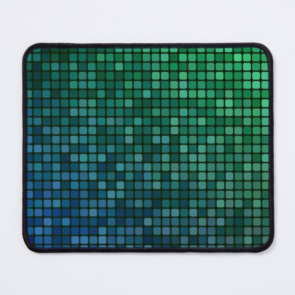 Item preview, Aqua & Teal Glitter Grid Design designed and sold by DeYoungFashion.