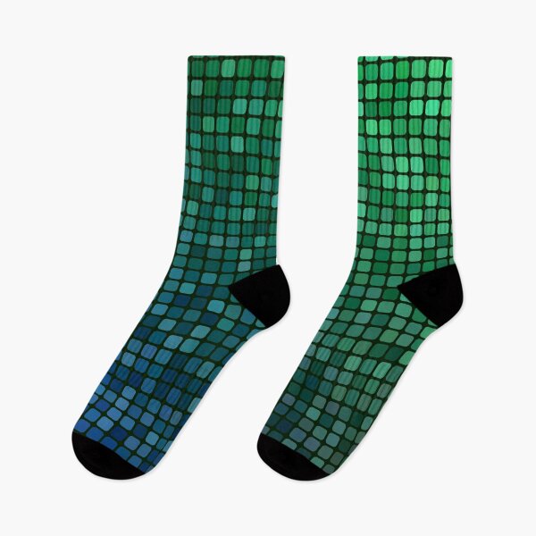 Item preview,  Aqua & Teal Glitter Grid Design designed and sold by DeYoungFashion.