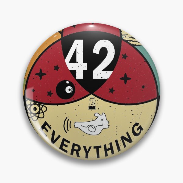 Item preview, 42 Answer to Life Universe and Everything Funny Vintage Gift Idea designed and sold by AllisonJonesa.