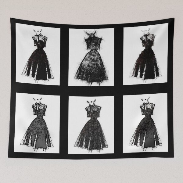 Item preview, Retro Fashion Dress Collage designed and sold by SaraValor.