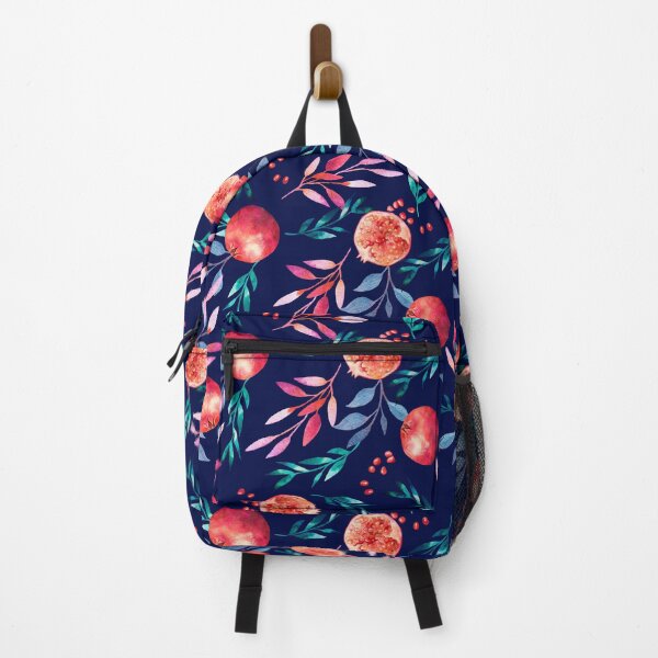 Item preview, Pomegranate fruit on dark blue designed and sold by LucianaShop.