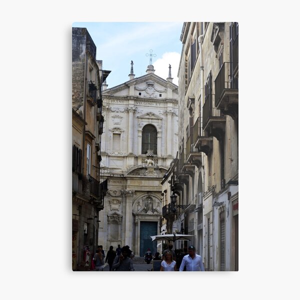 Picturesque street scene in Puglia Metal Print