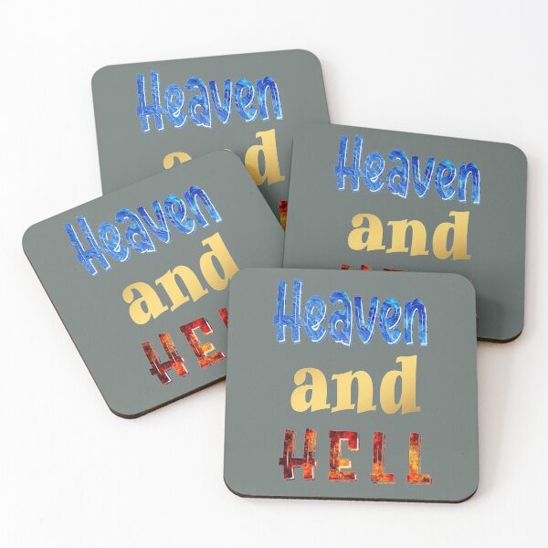 Item preview, Heaven and Hell ! Heaven and Hell! Let's Live Good to Go to Heaven designed and sold by mostheristore.