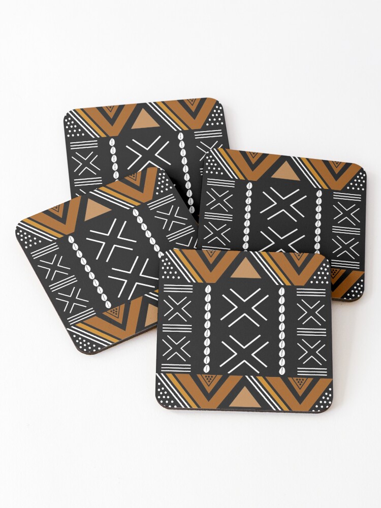 African Cloth Coaster Set