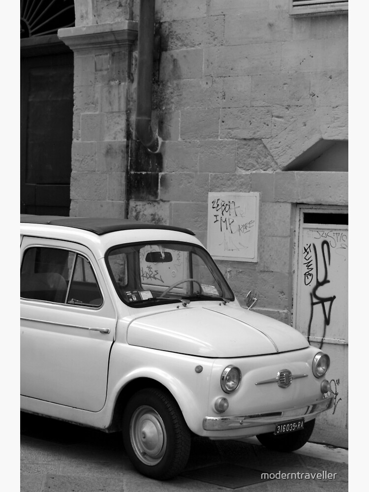Fiat 500 in the street, Puglia by moderntraveller