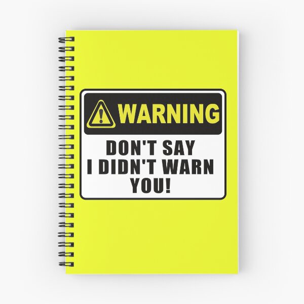 Item preview, This is Your Only Warning designed and sold by FiaFiaPress.