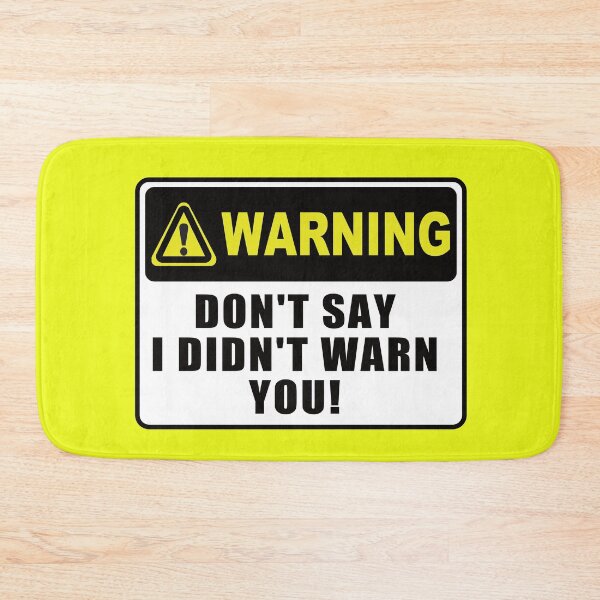 Item preview, This is Your Only Warning designed and sold by FiaFiaPress.