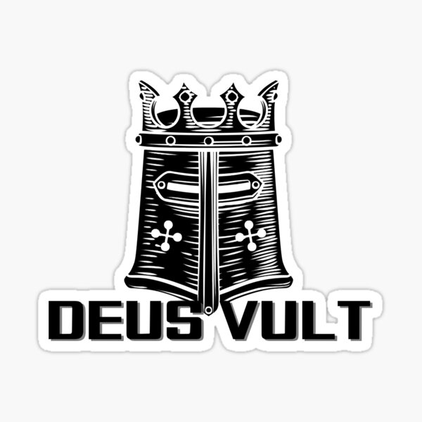 Deus Vult Classic Sticker For Sale By Barshaunnaturne Redbubble