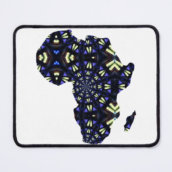 Item preview, African Continent with Ankara Print - Colorful Patterns. designed and sold by NaniniDesigns.