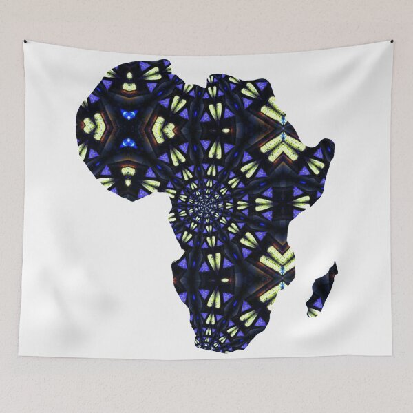 Item preview,  African Continent with Ankara Print -  Colorful Patterns. designed and sold by NaniniDesigns.