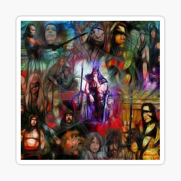 Conan The Barbarian (Square Version) - By John Robert Beck Sticker