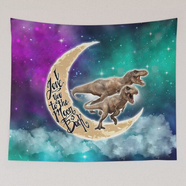 Item preview, Dinosaur Galaxy Love You To The Moon designed and sold by LucianaShop.