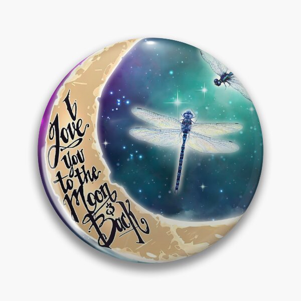 Item preview, Dragonfly Galaxy Love You To The Moon designed and sold by LucianaShop.