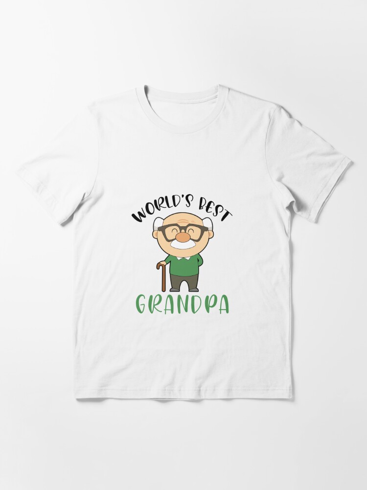 Funny World's Best Grandpa Love Grandpa Essential T-Shirt for