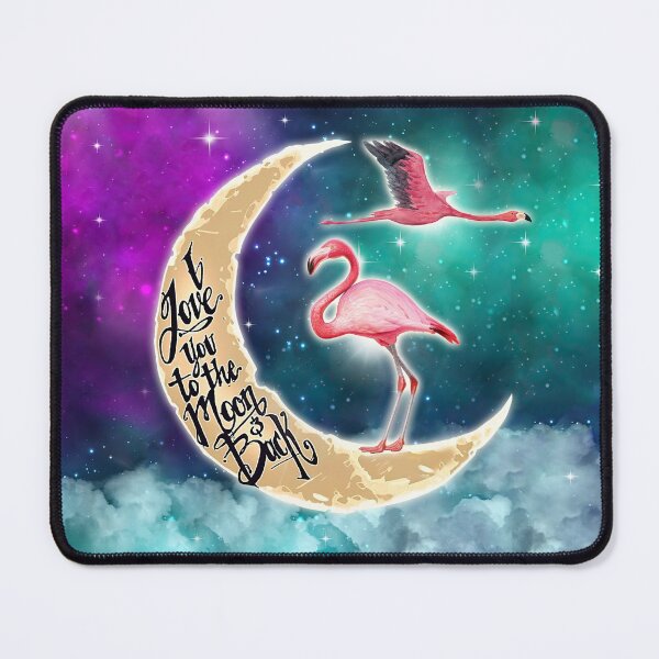 Item preview, Flamingo Galaxy Love You To The Moon designed and sold by LucianaShop.