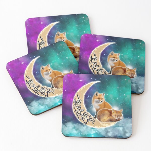 Item preview, Fox Galaxy Love You To The Moon designed and sold by LucianaShop.