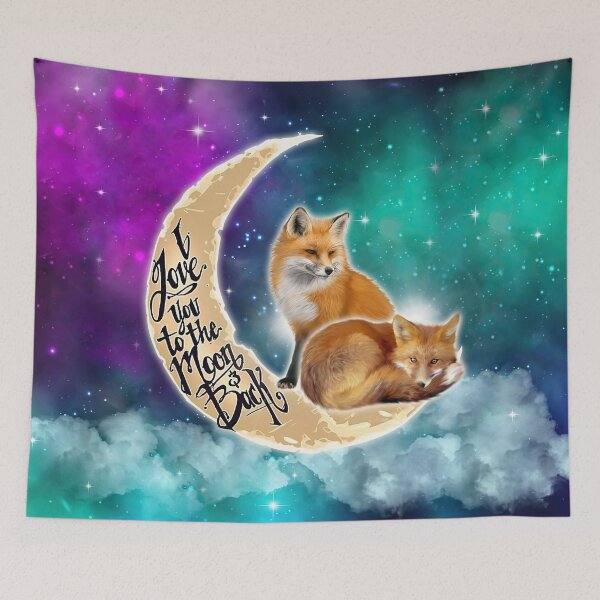 Item preview, Fox Galaxy Love You To The Moon designed and sold by LucianaShop.