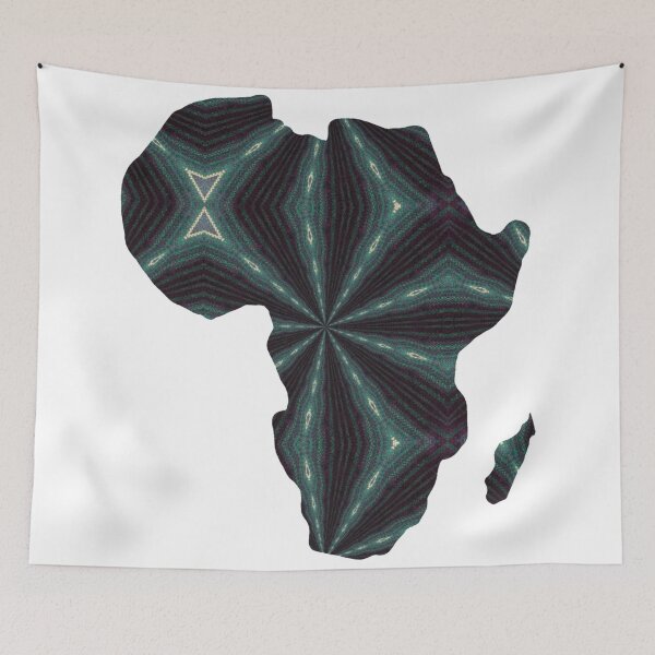 Item preview, African Continent with Ankara Print -  Colorful Patterns. designed and sold by NaniniDesigns.