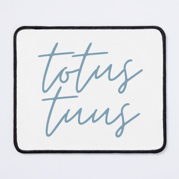 Item preview, Totus Tuus Light Blue Thin Cursive designed and sold by opptop.