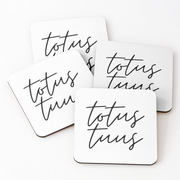 Item preview, Totus Tuus Black Thin Cursive designed and sold by opptop.