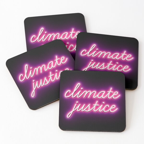 Item preview, Climate Justice Pink Neon Lights Sign Environmental Advocacy designed and sold by cashewdays.