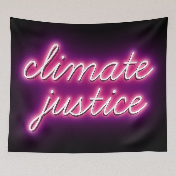 Item preview, Climate Justice Pink Neon Lights Sign Environmental Advocacy designed and sold by cashewdays.