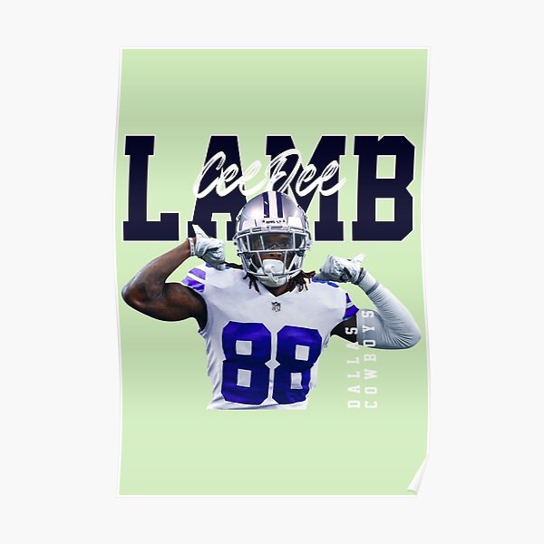 : Michael Irvin, Dez Bryant, CeeDee Lamb Football Poster