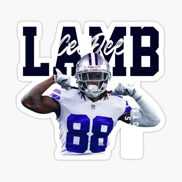 Ceedee, Lamb, Dallascowboys, Football, Players, Black, Basic