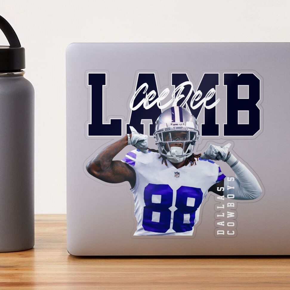 Ceedee, Lamb, Dallascowboys, Football, Players, Black, Basic, Novelty,  Graphics, Female Sticker for Sale by AQVFOII