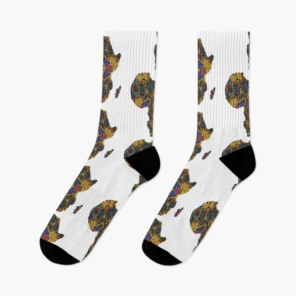 Item preview, African Continent with Ankara Print -  Colorful Patterns. designed and sold by NaniniDesigns.